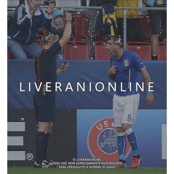 UEFA Under 21 Championship 2015 Group B Olomuc (Repubblica Ceca) - 18.06.2015 Italia-Svezia Nella Foto:stefano sturaro espulsione /Ph.Vitez-Ag. Aldo Liverani
