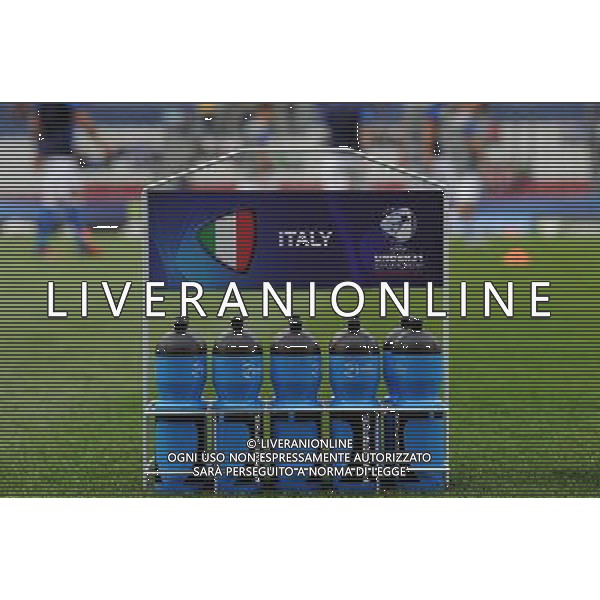 UEFA Under 21 Championship 2015 Group B Olomuc (Repubblica Ceca) - 18.06.2015 Italia-Svezia Nella Foto:Calcio Situazione acqua borracce /Ph.Vitez-Ag. Aldo Liverani