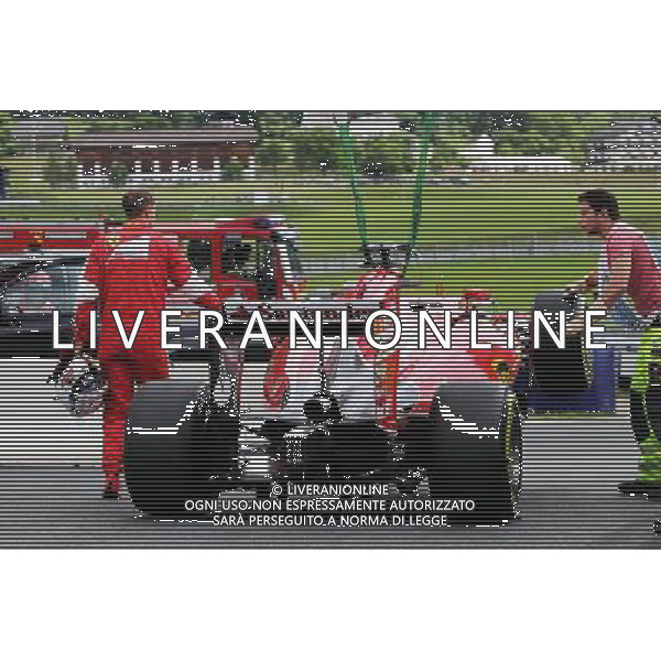 Sebastian Vettel (GER) Ferrari SF15-T stops on the circuit in the first practice session. 19.06.2015. Formula 1 World Championship, Rd 8, Austrian Grand Prix, Spielberg, Austria, Practice Day. /AGENZIA ALDO LIVERANI Sas - ITALY ONLY - EDITORIAL USE ONLY - Prove Libere