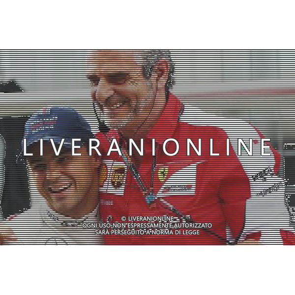 (L to R): Felipe Massa (BRA) Williams with Maurizio Arrivabene (ITA) Ferrari Team Principal in the first practice session. 19.06.2015. Formula 1 World Championship, Rd 8, Austrian Grand Prix, Spielberg, Austria, Practice Day. /AGENZIA ALDO LIVERANI Sas - ITALY ONLY - EDITORIAL USE ONLY - Prove Libere