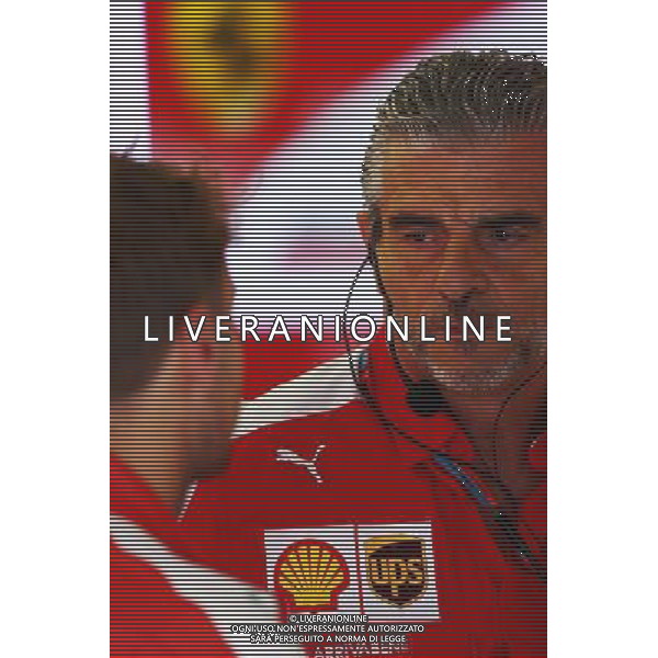(L to R): Sebastian Vettel (GER) Ferrari with Maurizio Arrivabene (ITA) Ferrari Team Principal. 19.06.2015. Formula 1 World Championship, Rd 8, Austrian Grand Prix, Spielberg, Austria, Practice Day. /AGENZIA ALDO LIVERANI Sas - ITALY ONLY - EDITORIAL USE ONLY - Prove Libere