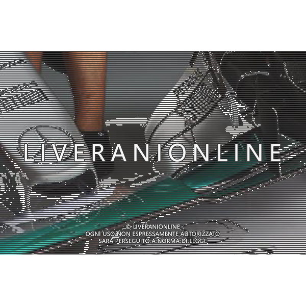 Mercedes AMG F1 W06 front wing detail and flow-vis paint. 19.06.2015. Formula 1 World Championship, Rd 8, Austrian Grand Prix, Spielberg, Austria, Practice Day. /AGENZIA ALDO LIVERANI Sas - ITALY ONLY - EDITORIAL USE ONLY - Prove Libere