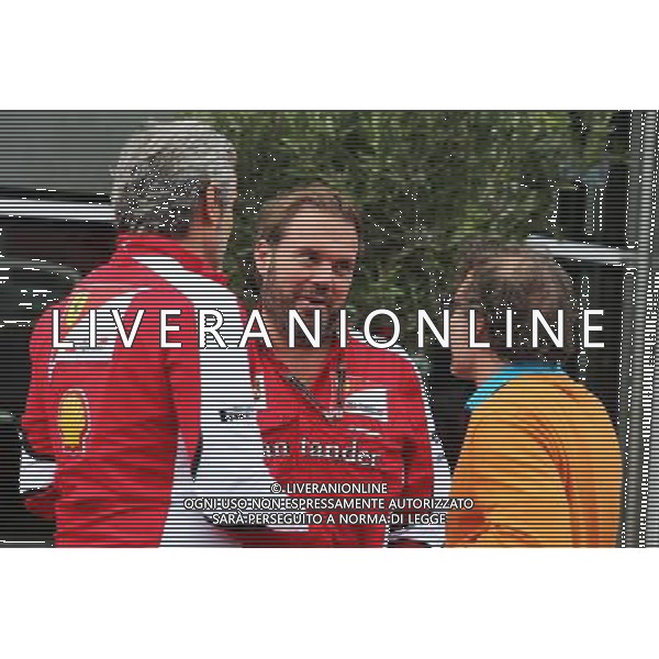 (L to R): Maurizio Arrivabene (ITA) Ferrari Team Principal with Gino Rosato (CDN) Ferrari and Jacques Villeneuve (CDN). 20.06.2015. Formula 1 World Championship, Rd 8, Austrian Grand Prix, Spielberg, Austria, Qualifying Day. - www.xpbimages.com, EMail: requests@xpbimages.com - copy of publication required for printed pictures. Every used picture is fee-liable. © Copyright: Moy / XPB Images /AGENZIA ALDO LIVERANI Sas - ITALY ONLY - EDITORIAL USE ONLY - prove ufficiali