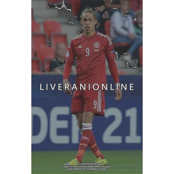 UEFA Under 21 Championship 2015 Group A Praga (Repubblica Ceca) - 20.06.2015 Germania-Danimarca Nella Foto:Yussuf Poulsen /Ph.Vitez-Ag. Aldo Liverani