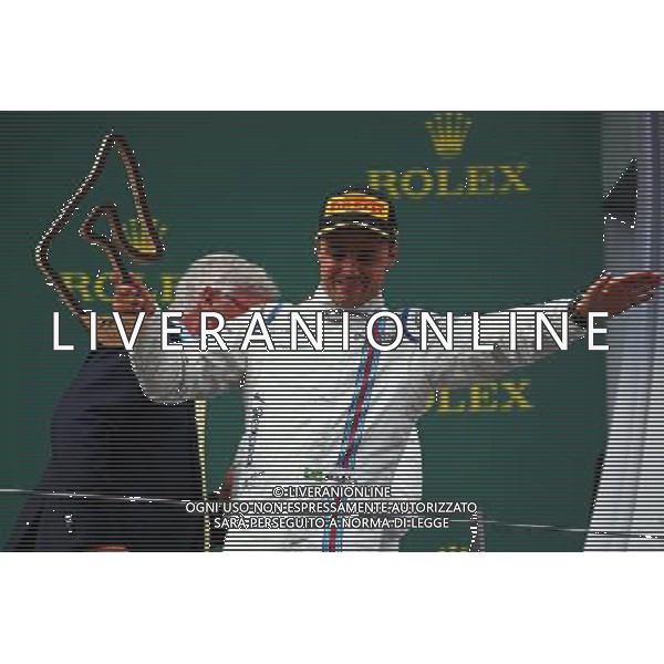 Felipe Massa (BRA) Williams celebrates his third position on the podium. 21.06.2015. Formula 1 World Championship, Rd 8, Austrian Grand Prix, Spielberg, Austria, Race Day. /AGENZIA ALDO LIVERANI Sas - ITALY ONLY - EDITORIAL USE ONLY - GARA