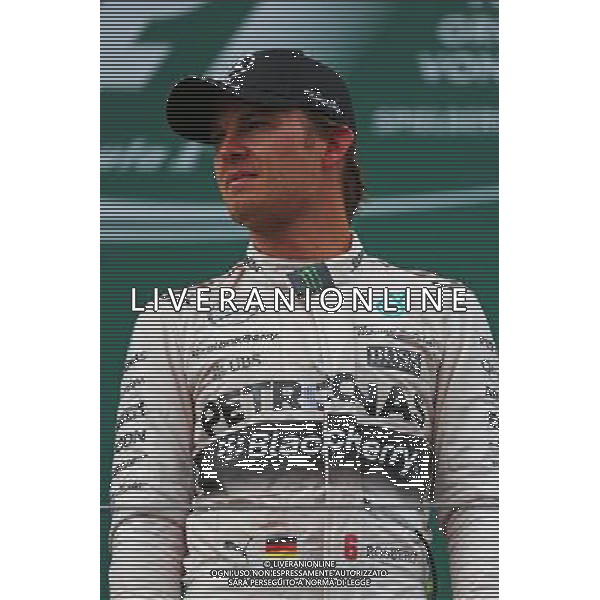Race winner Nico Rosberg (GER) Mercedes AMG F1 celebrates on the podium. 21.06.2015. Formula 1 World Championship, Rd 8, Austrian Grand Prix, Spielberg, Austria, Race Day. /AGENZIA ALDO LIVERANI Sas - ITALY ONLY - EDITORIAL USE ONLY - GARA