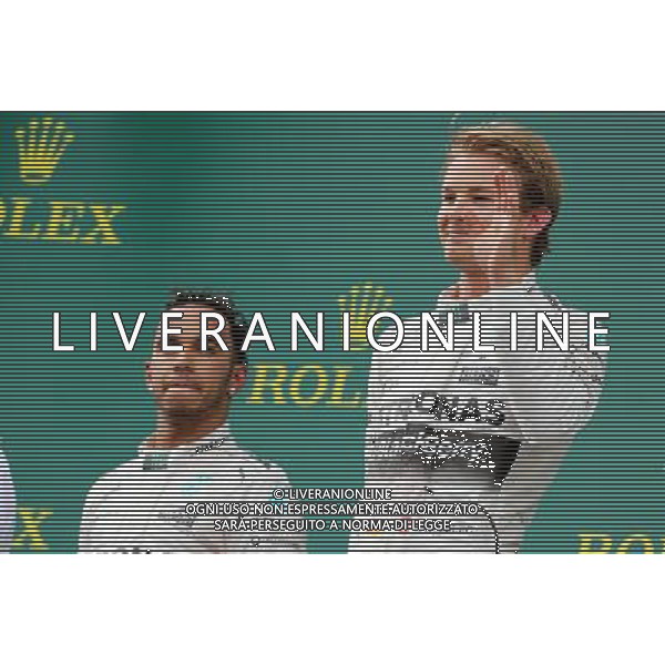 Nico Rosberg (GER), Mercedes AMG F1 Team and Lewis Hamilton (GBR), Mercedes AMG F1 Team 21.06.2015. Formula 1 World Championship, Rd 8, Austrian Grand Prix, Spielberg, Austria, Race Day. /AGENZIA ALDO LIVERANI Sas - ITALY ONLY - EDITORIAL USE ONLY - GARA
