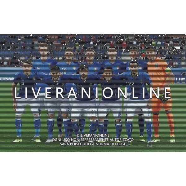 UEFA Under 21 Championship 2015 Group B Uherske Hradiste (Repubblica Ceca) - 21.06.2015 Italia-Portogallo Nella Foto:italia squadra formazione rugani, berardi, crisetig, romagnoli, bardi, belotti, benassi, cataldi, battocchio, zappacosta /Ph.Vitez-Ag. Aldo Liverani