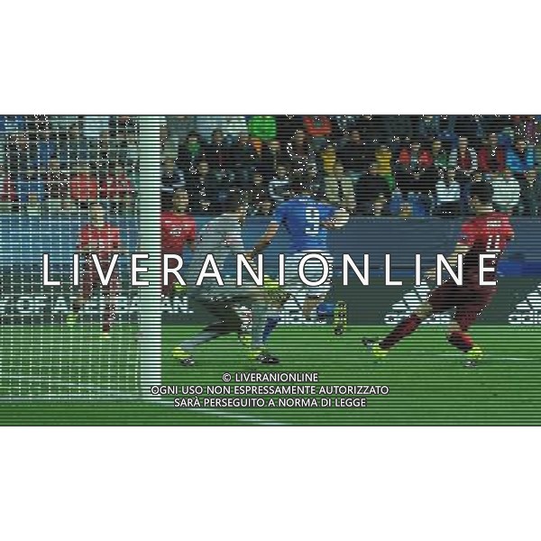 UEFA Under 21 Championship 2015 Group B Uherske Hradiste (Repubblica Ceca) - 21.06.2015 Italia-Portogallo Nella Foto:colpo di tacco di andrea belotti e gol mancato /Ph.Vitez-Ag. Aldo Liverani