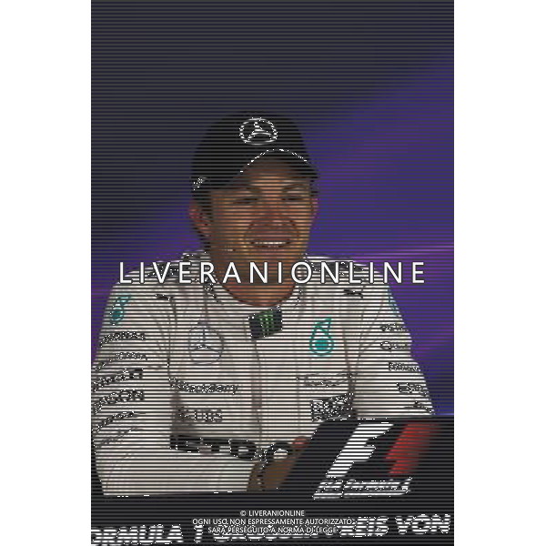 Race winner Nico Rosberg (GER) Mercedes AMG F1 in the FIA Press Conference. 21.06.2015. Formula 1 World Championship, Rd 8, Austrian Grand Prix, Spielberg, Austria, Race Day. AG ALDO LIVERANI SAS ONLY ITALY