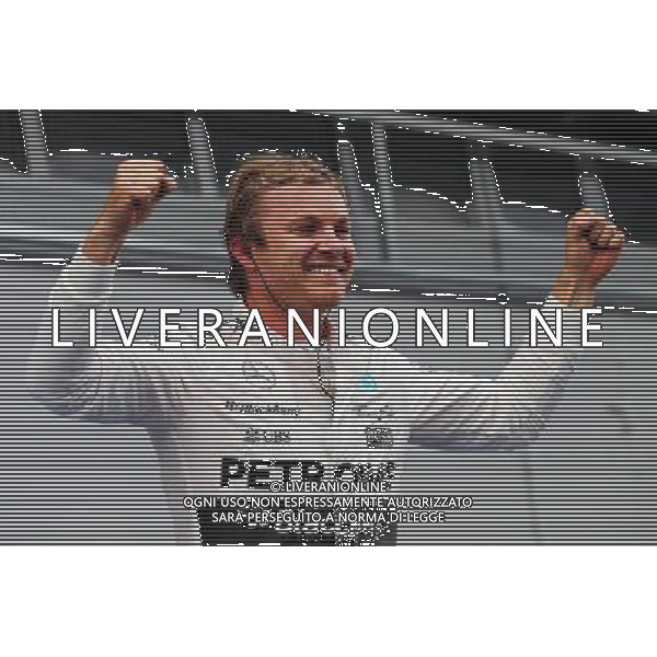 Race winner Nico Rosberg (GER) Mercedes AMG F1 celebrates in parc ferme. 21.06.2015. Formula 1 World Championship, Rd 8, Austrian Grand Prix, Spielberg, Austria, Race Day. AG ALDO LIVERANI SAS ONLY ITALY