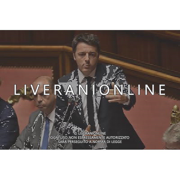 Roma - 24/06/2015 - Palazzo Madama - Comunicazioni del Presidente del Consiglio Matteo Renzi in vista del Consiglio europeo - nella foto: Matteo Renzi / Ph. Fabrizio Corradetti - Ag. Aldo Liverani Sas