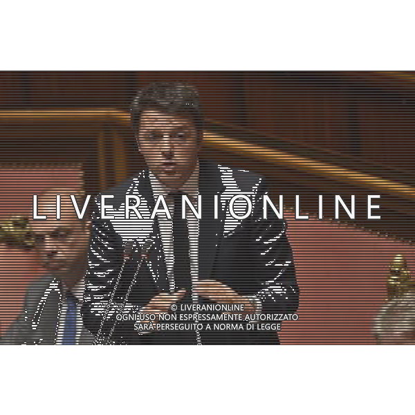 Roma - 24/06/2015 - Palazzo Madama - Comunicazioni del Presidente del Consiglio Matteo Renzi in vista del Consiglio europeo - nella foto: Matteo Renzi / Ph. Fabrizio Corradetti - Ag. Aldo Liverani Sas