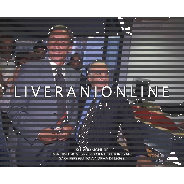 RETROSPETTIVA ROMA CALCIO NELLA FOTO ZDENEK ZEMAN E FRANCO SENZI PRESIDENTE ROMA CALCIO AG ALDO LIVERANI SAS