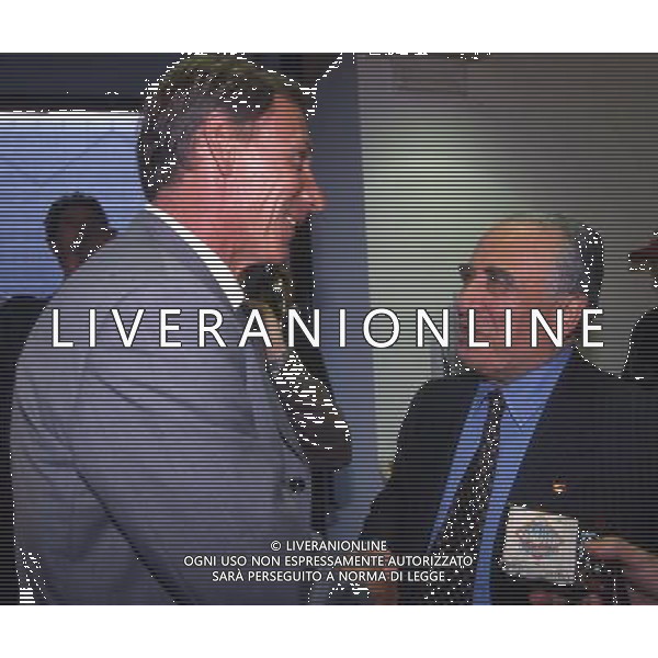 RETROSPETTIVA ROMA CALCIO NELLA FOTO ZDENEK ZEMAN E FRANCO SENZI PRESIDENTE ROMA CALCIO AG ALDO LIVERANI SAS