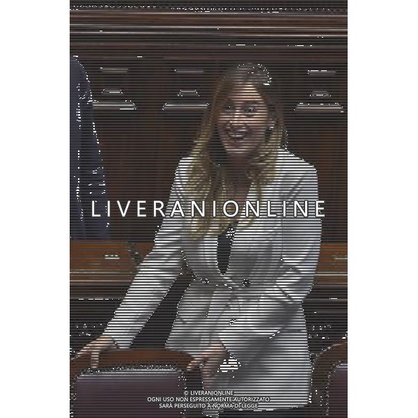 Roma - 24/06/2015 - Montecitorio - Comunicazioni del Presidente del Consiglio Matteo Renzi in vista del Consiglio europeo - nella foto: Maria Elena Boschi / Ph. Fabrizio Corradetti - Ag. Aldo Liverani Sas