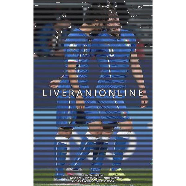 UEFA Under 21 Championship 2015 Group B Olomouc (Repubblica Ceca) - 24.06.2015 Inghilterra-Italia Nella Foto:andrea belotti esulta con marco benassi /Ph.Vitez-Ag. Aldo Liverani