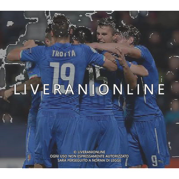 UEFA Under 21 Championship 2015 Group B Olomouc (Repubblica Ceca) - 24.06.2015 Inghilterra-Italia Nella Foto:marco benassi esulta secondo gol /Ph.Vitez-Ag. Aldo Liverani