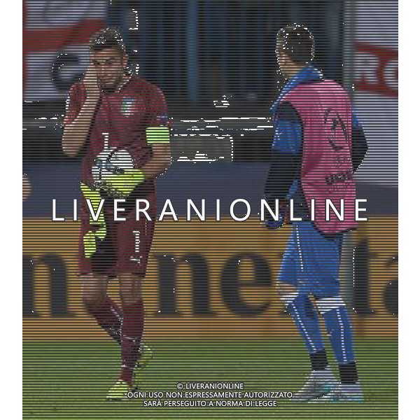 UEFA Under 21 Championship 2015 Group B Olomouc (Repubblica Ceca) - 24.06.2015 Inghilterra-Italia Nella Foto:le lacrime di francesco bardi /Ph.Vitez-Ag. Aldo Liverani