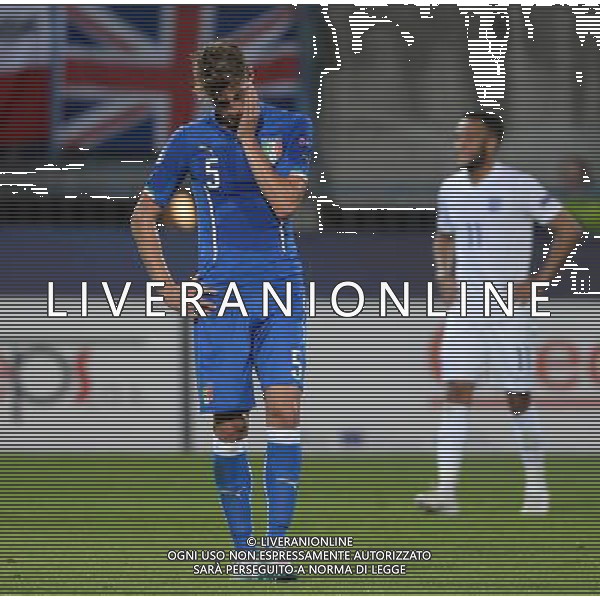 UEFA Under 21 Championship 2015 Group B Olomouc (Repubblica Ceca) - 24.06.2015 Inghilterra-Italia Nella Foto:delusione daniele rugani /Ph.Vitez-Ag. Aldo Liverani