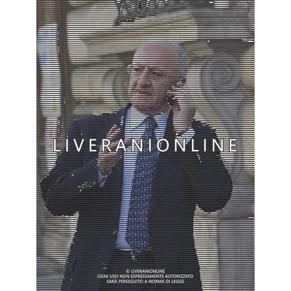 Roma - 25/06/2015 - Palazzo Chigi - nella foto: Vincenzo De Luca esce da Palazzo Chigi dopo la riunione con Matteo Renzi per la questione immigrati / Ph. Fabrizio Corradetti - Ag. Aldo Liverani Sas