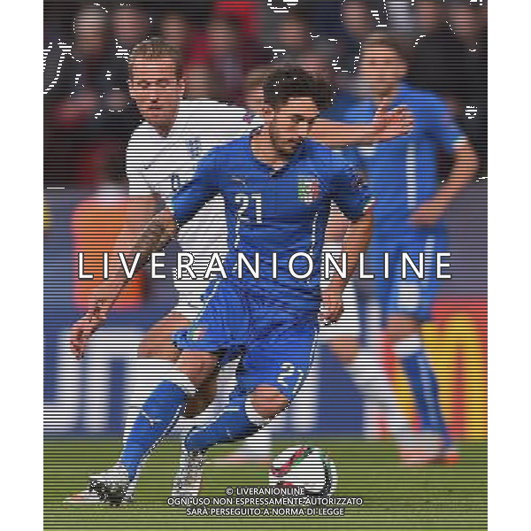 2015.06.24 OLOMOUC FOOTBALL UNDER 21 CHAMPIONSHIP CZECH REPUBLIC 2015 ENGLAND VS ITALY HARRY KANE Danilo Cataldi 2015.06.24 OLOMUNIEC CZECHY PILKA NOZNA MISTRZOSTWA EUROPY U21 ANGLIA - WLOCHY FOTO LUKASZ LASKOWSKI / PRESSFOCUS / NEWSPIX.PL --- Newspix.pl /AGENZIA ALDO LIVERANI Sas - ITALY ONLY - EDITORIAL USE ONLY - Inghilterra - Italia UEFA Under 21 Championship 2015 Group B Olomouc (Repubblica Ceca) - 24.06.2015 *** Local Caption *** www.newspix.pl mail us: info@newspix.pl call us: 0048 022 23 22 222 --- Polish Picture Agency by Ringier Axel Springer Poland
