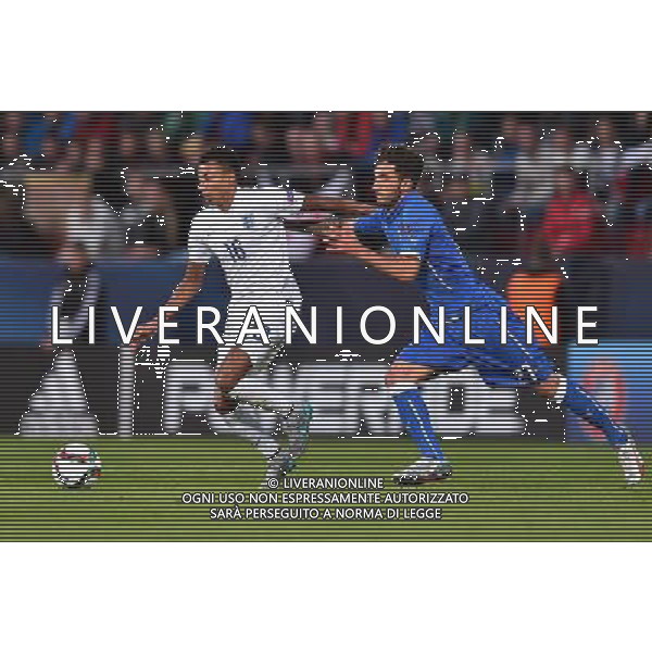 2015.06.24 OLOMOUC FOOTBALL UNDER 21 CHAMPIONSHIP CZECH REPUBLIC 2015 ENGLAND VS ITALY JESSE LINGARD Danilo Cataldi 2015.06.24 OLOMUNIEC CZECHY PILKA NOZNA MISTRZOSTWA EUROPY U21 ANGLIA - WLOCHY FOTO LUKASZ LASKOWSKI / PRESSFOCUS / NEWSPIX.PL --- Newspix.pl /AGENZIA ALDO LIVERANI Sas - ITALY ONLY - EDITORIAL USE ONLY - Inghilterra - Italia UEFA Under 21 Championship 2015 Group B Olomouc (Repubblica Ceca) - 24.06.2015 *** Local Caption *** www.newspix.pl mail us: info@newspix.pl call us: 0048 022 23 22 222 --- Polish Picture Agency by Ringier Axel Springer Poland