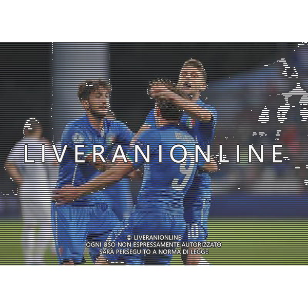 2015.06.24 OLOMOUC PILKA NOZNA STADION ANDRUV MISTRZOSTWA EUROPY U 21 W PILCE NOZNEJ FOOTBALL UEFA UNDER 21 CHAMPIONSHIP 2015 ANGLIA - WLOCHY (ENGLAND - ITALY) N/Z ANDREA BELOTTI GOL, RADOSC, BRAMKA NA 1-0 FOTO RAFAL RUSEK / PRESSFOCUS / NEWSPIX.PL --- Newspix.pl /AGENZIA ALDO LIVERANI Sas - ITALY ONLY - EDITORIAL USE ONLY - Inghilterra - Italia UEFA Under 21 Championship 2015 Group B Olomouc (Repubblica Ceca) - 24.06.2015 *** Local Caption *** www.newspix.pl mail us: info@newspix.pl call us: 0048 022 23 22 222 --- Polish Picture Agency by Ringier Axel Springer Poland