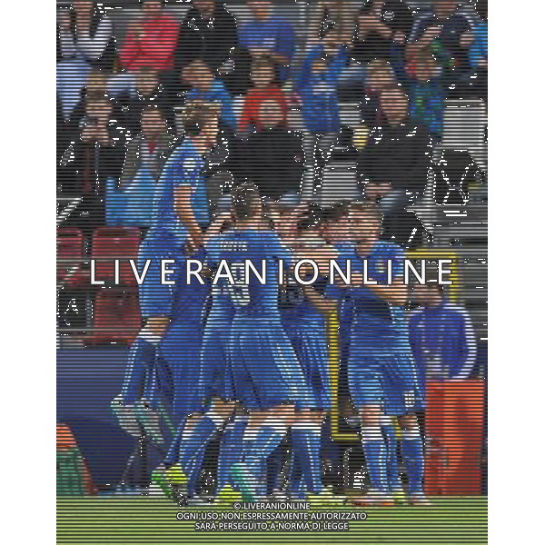 2015.06.24 OLOMOUC PILKA NOZNA STADION ANDRUV MISTRZOSTWA EUROPY U 21 W PILCE NOZNEJ FOOTBALL UEFA UNDER 21 CHAMPIONSHIP 2015 ANGLIA - WLOCHY (ENGLAND - ITALY) N/Z MARCO BENASSI, GOL, RADOSC, BRAMKA NA 2-0 FOTO RAFAL RUSEK / PRESSFOCUS / NEWSPIX.PL --- Newspix.pl /AGENZIA ALDO LIVERANI Sas - ITALY ONLY - EDITORIAL USE ONLY - Inghilterra - Italia UEFA Under 21 Championship 2015 Group B Olomouc (Repubblica Ceca) - 24.06.2015 *** Local Caption *** www.newspix.pl mail us: info@newspix.pl call us: 0048 022 23 22 222 --- Polish Picture Agency by Ringier Axel Springer Poland