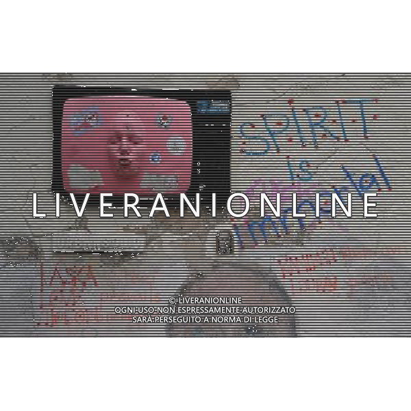 Citta\' di Praga - Repubblica Ceca Praga (Repubblica Ceca) - 25.06.2015 Nella Foto:graffiti nei giardini del quartiere Kampa /Ph.Vitez-Ag. Aldo Liverani