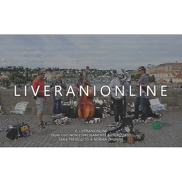 Citta\' di Praga - Repubblica Ceca Praga (Repubblica Ceca) - 25.06.2015 Nella Foto:Artisti di strada sul Ponte Carlo /Ph.Vitez-Ag. Aldo Liverani