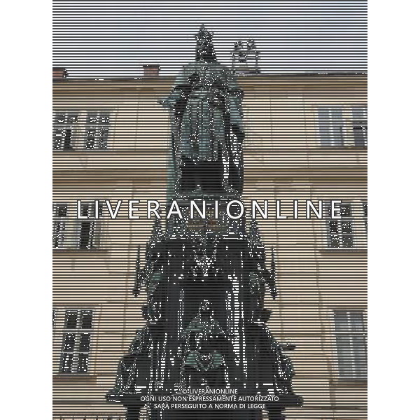 Citta\' di Praga - Repubblica Ceca Praga (Repubblica Ceca) - 25.06.2015 Nella Foto:Statua di Re Carlo IV /Ph.Vitez-Ag. Aldo Liverani