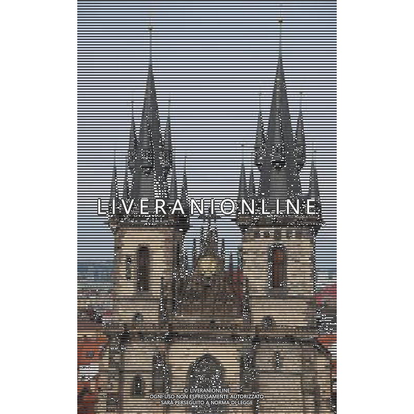 Citta\' di Praga - Repubblica Ceca Praga (Repubblica Ceca) - 25.06.2015 Nella Foto:Chiesa di Santa Maria di Tyn /Ph.Vitez-Ag. Aldo Liverani