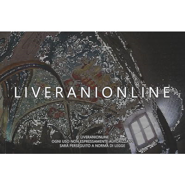 Citta\' di Praga - Repubblica Ceca Praga (Repubblica Ceca) - 25.06.2015 Nella Foto:Affreschi della torre dell\'orologio astronomico della citta\' vecchia /Ph.Vitez-Ag. Aldo Liverani