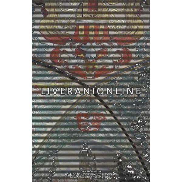 Citta\' di Praga - Repubblica Ceca Praga (Repubblica Ceca) - 25.06.2015 Nella Foto:Affreschi della torre dell\'orologio astronomico della citta\' vecchia /Ph.Vitez-Ag. Aldo Liverani