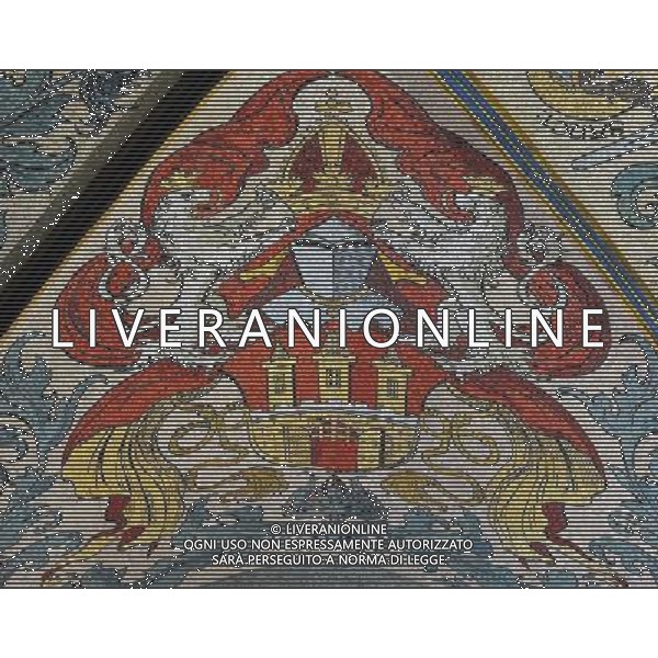 Citta\' di Praga - Repubblica Ceca Praga (Repubblica Ceca) - 25.06.2015 Nella Foto:Affreschi della torre dell\'orologio astronomico della citta\' vecchia /Ph.Vitez-Ag. Aldo Liverani