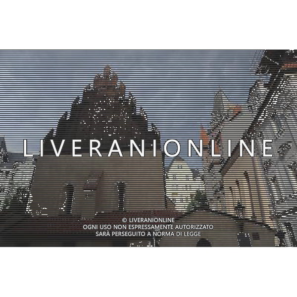 Citta\' di Praga - Repubblica Ceca Praga (Repubblica Ceca) - 25.06.2015 Nella Foto:Quartiere Ebraico - Sinagoda Vecchia/Nuova - La Sinagoga in funzione piÃ¹ antica d\'Europa - Sul soffitto ancora intatto il rabbino Loew nella fine del 1600 creava e custodiva il leggendario Golem /Ph.Vitez-Ag. Aldo Liverani