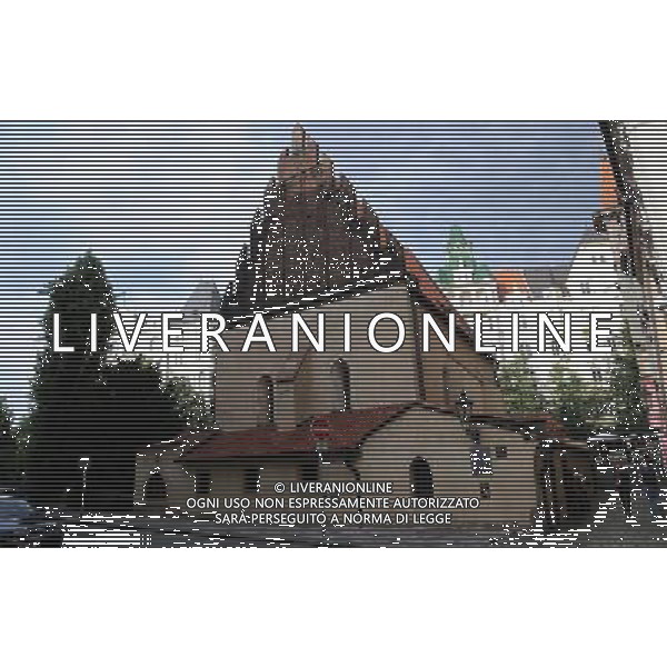 Citta\' di Praga - Repubblica Ceca Praga (Repubblica Ceca) - 25.06.2015 Nella Foto:Quartiere Ebraico - Sinagoda Vecchia/Nuova - La Sinagoga in funzione piÃ¹ antica d\'Europa - Sul soffitto ancora intatto il rabbino Loew nella fine del 1600 creava e custodiva il leggendario Golem /Ph.Vitez-Ag. Aldo Liverani