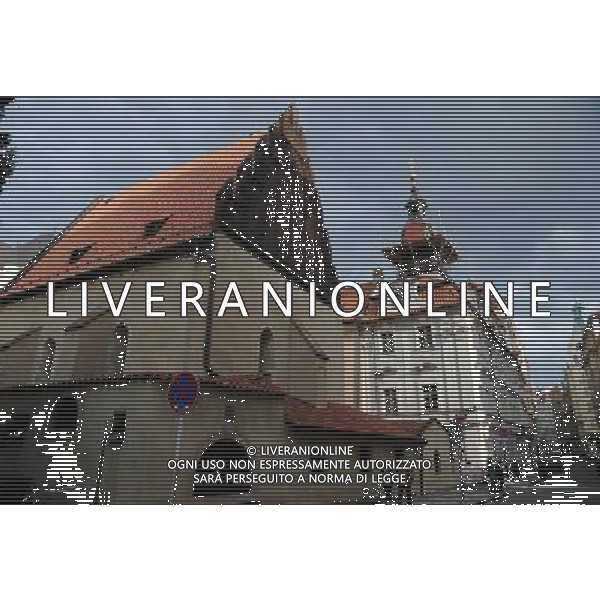 Citta\' di Praga - Repubblica Ceca Praga (Repubblica Ceca) - 25.06.2015 Nella Foto:Quartiere Ebraico - Sinagoda Vecchia/Nuova - La Sinagoga in funzione piÃ¹ antica d\'Europa - Sul soffitto ancora intatto il rabbino Loew nella fine del 1600 creava e custodiva il leggendario Golem /Ph.Vitez-Ag. Aldo Liverani