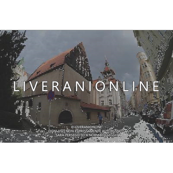 Citta\' di Praga - Repubblica Ceca Praga (Repubblica Ceca) - 25.06.2015 Nella Foto:Quartiere Ebraico - Sinagoda Vecchia/Nuova - La Sinagoga in funzione piÃ¹ antica d\'Europa - Sul soffitto ancora intatto il rabbino Loew nella fine del 1600 creava e custodiva il leggendario Golem /Ph.Vitez-Ag. Aldo Liverani