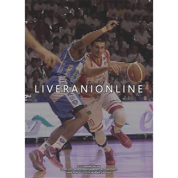 REGGIO EMILIA 26 GIUGNO 2015 / CAMPIONATO LEGABASKET SERIE A 2014-2015 /FINALE SCUDETTO PLAYOFF GARA 7 / GRISSIN BON REGGIO EMILIA VS BANCO DI SARDEGNA SASSARI / NELLA FOTO: CINCIARINI E DYSON / FOTO FRANCESCA SOLI - AGENZIA ALDO LIVERANI SAS