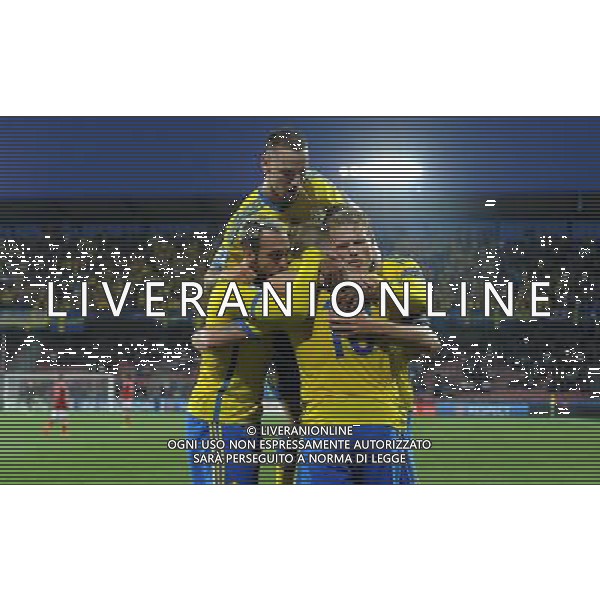 UEFA Under 21 Championship 2015 Semifinale Praga (Repubblica Ceca) - 27.06.2015 Danimarca-Svezia Nella Foto:john guidetti esulta /Ph.Vitez-Ag. Aldo Liverani