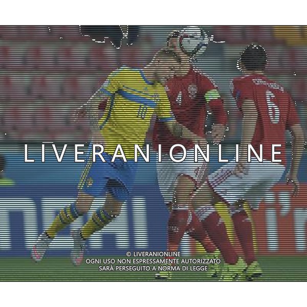 UEFA Under 21 Championship 2015 Semifinale Praga (Repubblica Ceca) - 27.06.2015 Danimarca-Svezia Nella Foto:john guidetti /Ph.Vitez-Ag. Aldo Liverani