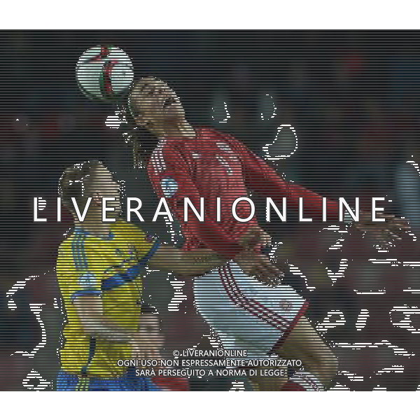 UEFA Under 21 Championship 2015 Semifinale Praga (Repubblica Ceca) - 27.06.2015 Danimarca-Svezia Nella Foto:yussuf poulsen-alexander milosevic /Ph.Vitez-Ag. Aldo Liverani