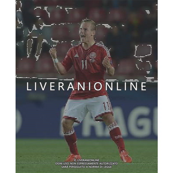 UEFA Under 21 Championship 2015 Semifinale Praga (Repubblica Ceca) - 27.06.2015 Danimarca-Svezia Nella Foto:uffe bech esulta /Ph.Vitez-Ag. Aldo Liverani