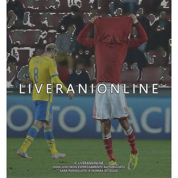 UEFA Under 21 Championship 2015 Semifinale Praga (Repubblica Ceca) - 27.06.2015 Danimarca-Svezia Nella Foto:delusione yussuf poulsen danimarca /Ph.Vitez-Ag. Aldo Liverani