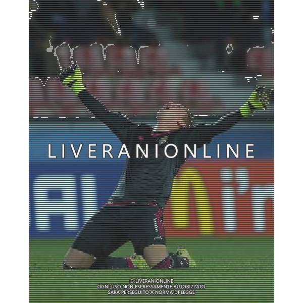 UEFA Under 21 Championship 2015 Semifinale Praga (Repubblica Ceca) - 27.06.2015 Danimarca-Svezia Nella Foto:patrik carlgren esulta /Ph.Vitez-Ag. Aldo Liverani