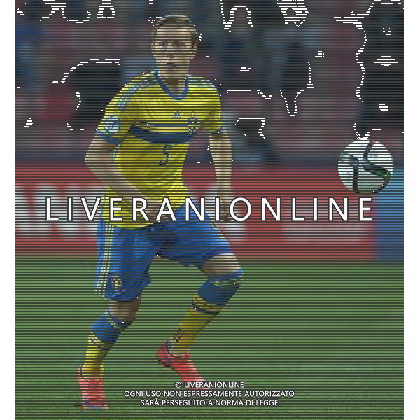 UEFA Under 21 Championship 2015 Semifinale Praga (Repubblica Ceca) - 27.06.2015 Danimarca-Svezia Nella Foto:Ludwig Augustinsson /Ph.Vitez-Ag. Aldo Liverani