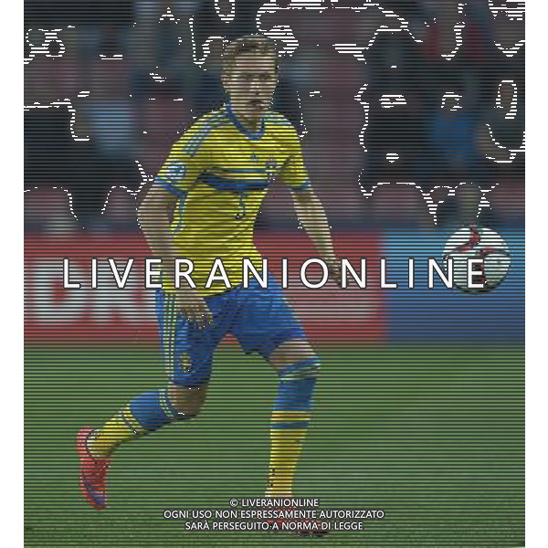 UEFA Under 21 Championship 2015 Semifinale Praga (Repubblica Ceca) - 27.06.2015 Danimarca-Svezia Nella Foto:Ludwig Augustinsson /Ph.Vitez-Ag. Aldo Liverani