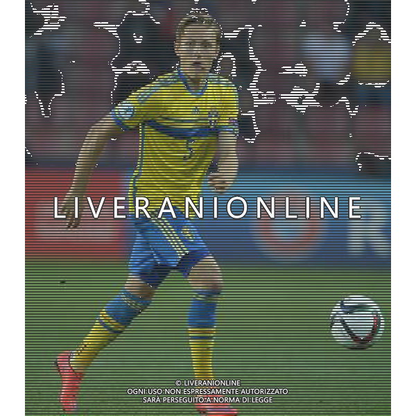 UEFA Under 21 Championship 2015 Semifinale Praga (Repubblica Ceca) - 27.06.2015 Danimarca-Svezia Nella Foto:Ludwig Augustinsson /Ph.Vitez-Ag. Aldo Liverani